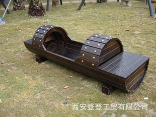 复古园艺花箱 木质*品花盆 富贵大气花盆
