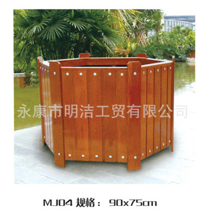 厂家销售花园花槽,市政花槽,花园木制花箱 道路花箱