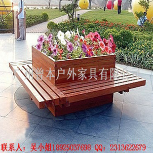 特价防腐木花箱 花槽特大花箱 木制花箱花盆