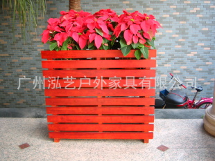 专业户外家具 *山樟木花箱 园林广场楼盘专用 实木花箱 可定做