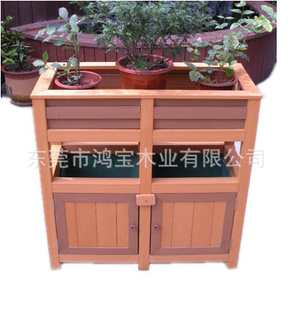 特价批发户外休闲家具 PVC共挤木塑一体式花箱垃圾箱¶