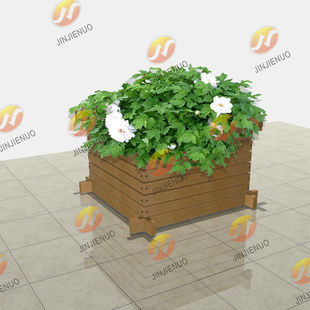 成都生产防腐木花箱、高档实木花箱