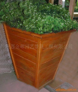 防腐木花箱