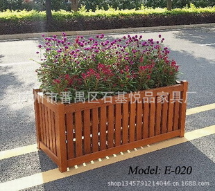 广州厂商专业订户外花箱 公园花箱 实木花箱