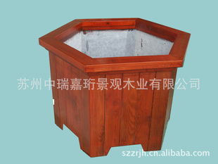 多种规格风格防腐木花箱
