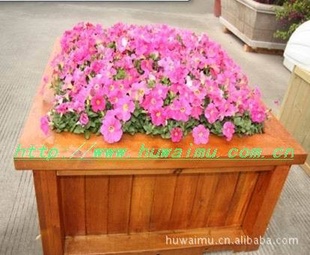 木制花箱 防腐木花箱 花箱户外 实木花箱 加工定制 实木花槽