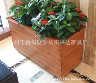 广州户外花箱厂家直销防腐木花箱,室内花箱欢迎拿图订做!
