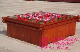 专业厂家防腐木花箱 塑木花槽 规格颜色自定