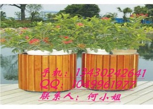 江苏防腐木花箱 园林花箱公司 景观实木花槽厂家
