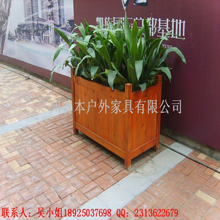 园林工程 大种树花槽 碳化防腐木花盆花箱