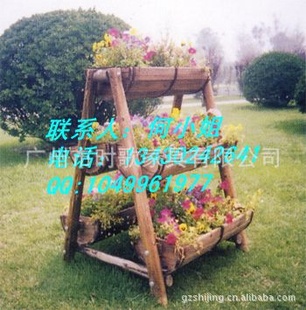 湖北孝感实木花架 咸宁山樟木花箱 潜江木制花槽