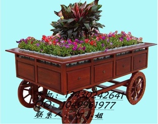上海防腐木花箱花车 江苏景观花车 南京园林花车