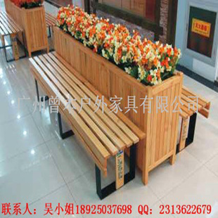 厂家大型户外环保绿化花盆 座椅花箱组合型休息处花鉢