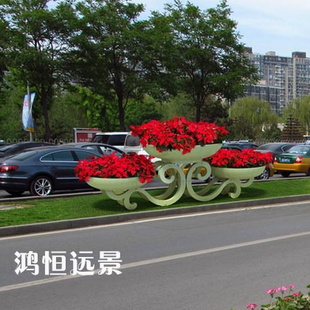 道路花箱 公园花器 街道花器 **创大型景观花器 节点小品
