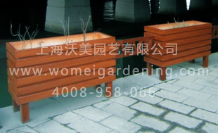 PVC微发泡鼎式联体艺术花箱