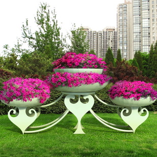城市绿化 产区花器 物业小区花柱 隔离带绿化 花墙 花树 花箱