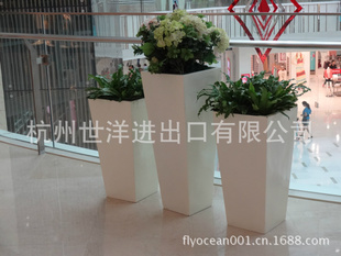 组合玻璃钢花箱,组合玻璃钢花钵,购物中心花箱