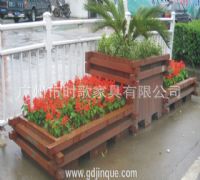 厂家花箱 户外花箱 实木花箱 公园花箱