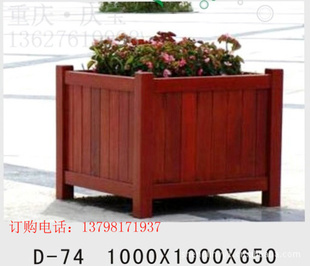 厂家户外花箱,种植花箱,木制花池,旅游景区花箱