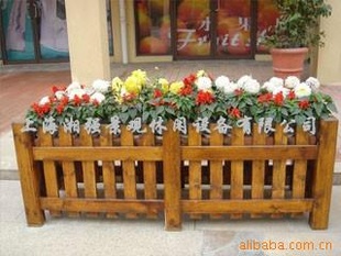 防腐木花箱,花槽,花钵,花盆