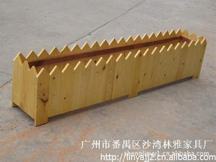 专业生产道路隔离带花箱,木制花箱