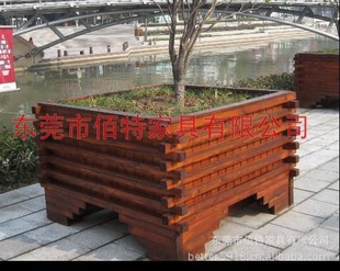 防腐木花盆 花架 花箱 木花盆 凉亭 葡萄架
