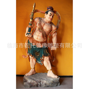 生产 精品彩绘雕塑力士 喷绘工艺雕塑佛像
