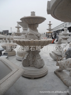 厂家直销惠安石雕 室内喷泉 喷水池 流水雕塑 水景喷泉PC0196~01