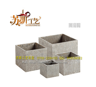 盆栽花盆 仿古花盆 方形古典式花盆套件 方形仿古花盆T-006