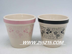 淄博陶瓷工厂高温陶瓷花盆 精致美观陶瓷工艺品