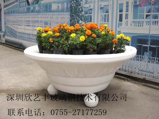 玻璃钢市政花盆 高架花盆 耐腐蚀 不怕风吹雨打花盆