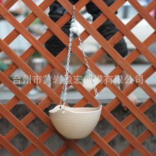 PP塑料花盆厂家直销阳台圆形吊篮家庭园艺花盆批发