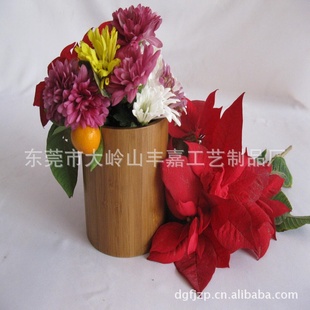 花盆容器批发 园林盆栽竹木质小花盆 迷你花盘 家具桌面酒店花盆