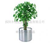 不锈钢花盆 盆栽 不锈钢盆栽 不锈钢路边大花盆