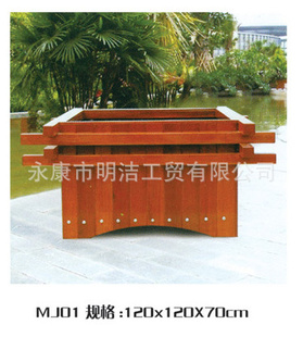 户外花箱,园林花箱,种植花箱 防蛀木塑花箱、花盆