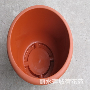 中型荷花 碗莲 专用无孔花盆,加厚,直径38厘米