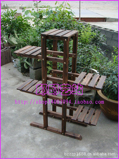 五层木花盆/木花架/园艺用品/鞋架/杂物架