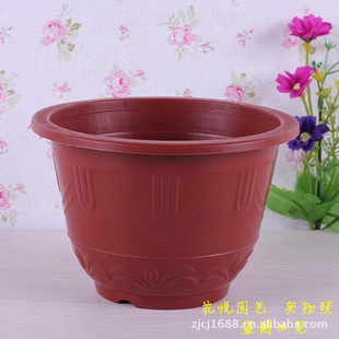 塑料花盆 圆形小花盆 加厚花盆 种菜 种花 家庭小花盆