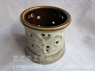 批发(306H)园林花盆 高温窑变釉陶瓷花盆