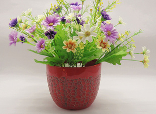 陶瓷花盆容器 简约中国风花盆花器 陶瓷花盆 多色可选 可定制
