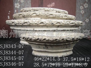 仿古花盆精品 户外园艺 外贸出口工艺品 胜佳陶瓷