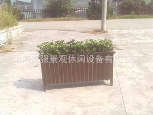 户外花箱FC-1218 花盆 PVC花槽 塑木花箱厂家订做 园艺花箱