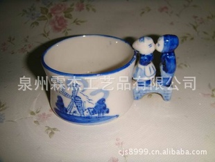 批发陶瓷工艺品 家居摆饰 园艺装饰 陶瓷花盆 QW-6386