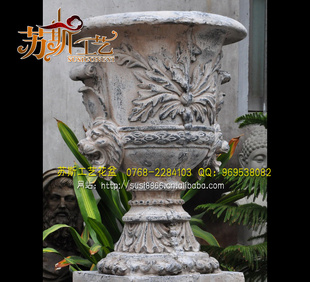 高档花园盆景花盆 高档户外古典式花盆 户外古典式花盆批发 T-062
