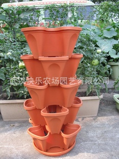 阳台菜盆  阳台立体种菜盆  梅花四瓣立体中型组合花盆
