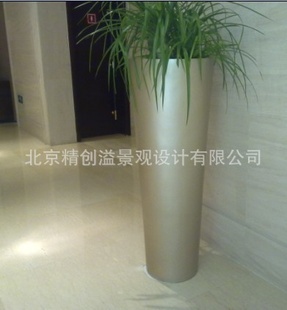 厂家定制H46型玻璃钢花盆,艺术花钵,绿植花艺花盆批发