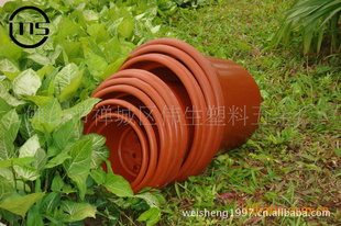 伟生塑料花盆 批发多种规格的AB系列圆反边盆