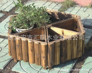 汇联木业多种花园用品-木制花盆