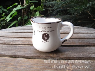 zakka杂货陶瓷装饰园林水壶形状花盆容器 小盆栽 小花盆6358