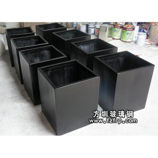 深圳玻璃钢花盆批发 防腐树脂花盆容器定做